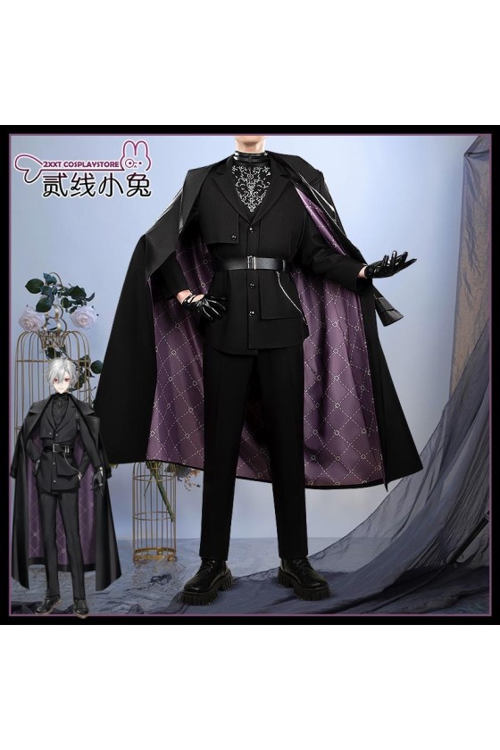 2XXT Cosplay Vtuber Virtual YouTuber Kuzuha Mafia Suit Cosplay Costume
